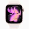 Apple Watch S11 Cellular (46mm) rózsaarany alumínium tok, lágy rózsaszín M/L sportszíjas okosóra