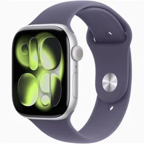   Apple Watch S11 Cellular (46mm) ezüst alumínium tok, ködös lila S/M sportszíjas okosóra