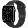 Apple Watch S11 Cellular (46mm) palaszürke titánium tok, fekete S/M sportszíjas okosóra