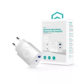   Devia ST131026 Ultra1 22W PD+QC+ Apple Watch 2in1 fehér hálózati gyorstöltő adapter