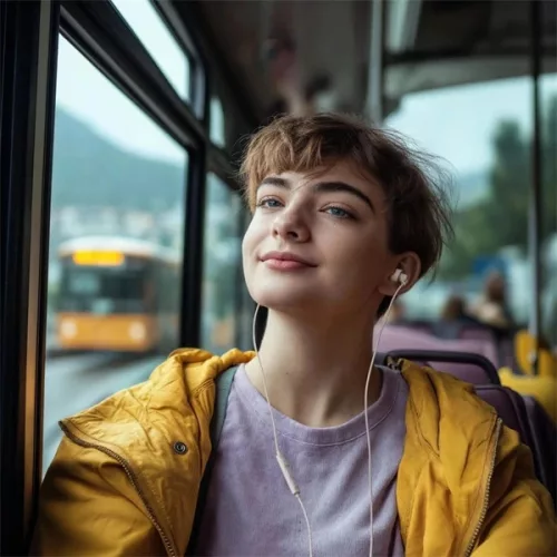 Hama 00221793 Calm USB-C vezetékes mikrofonos homokszínű fülhallgató