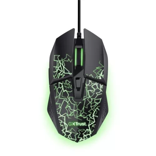 TRUST 25749 GXT 113 Felox led világítással fekete gamer egér