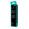 AVAX CB4301 2x 18W USB-A – USB-C gyorstöltő szilikon kábel csomag, 1.5 m, fehér