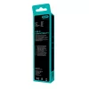 AVAX CB4303 2x 60W USB-C gyorstöltő szilikon kábel csomag, 1.5 m, fehér