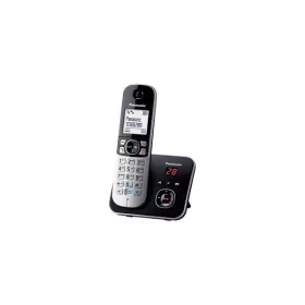   Panasonic KX-TG6821PDB DECT fehér háttérvil. kihang. üzenetrögzítős hívóazonosítós fekete telefon