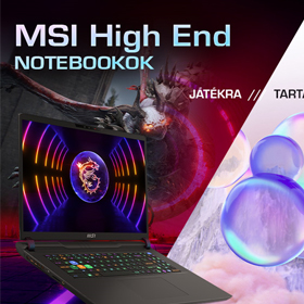 MSI High End notebook csomagakció