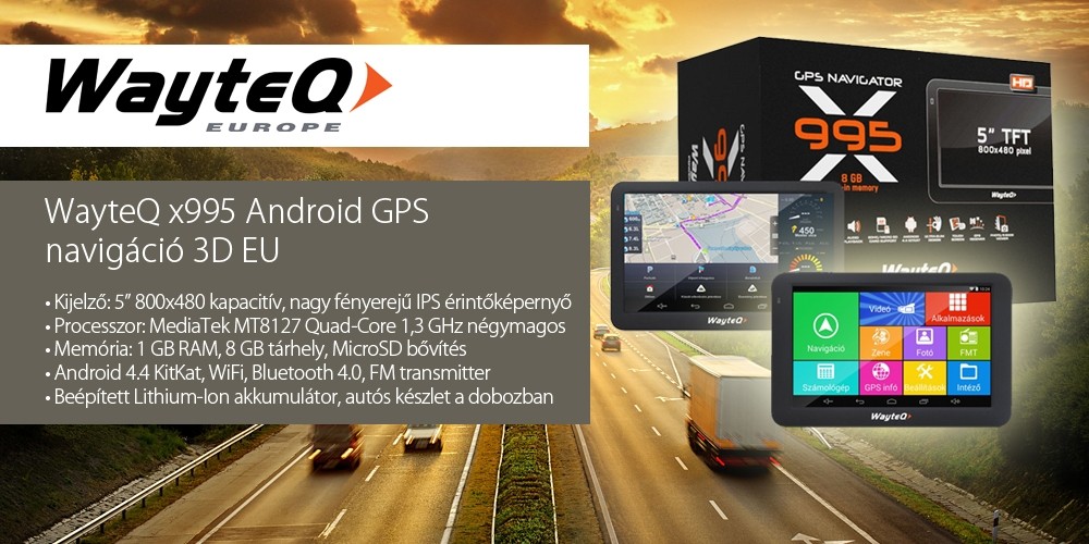 Wayteq GPS újdonságok Androiddal!
